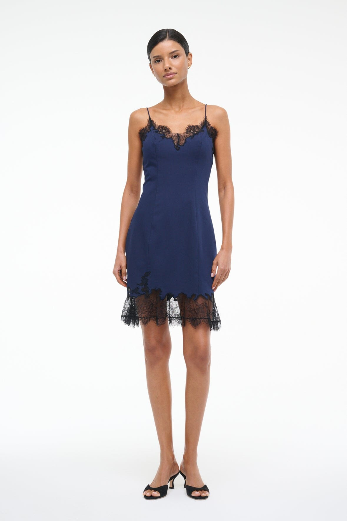 STAUD NADIA MINI DRESS NAVY - 2