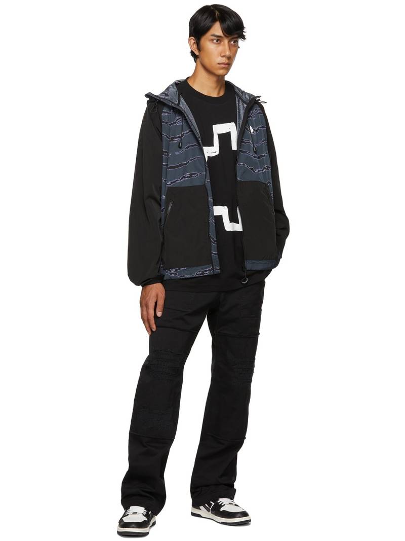 Marcelo Burlon County Of Milan Black Nylon Windbreaker Jacket outlook