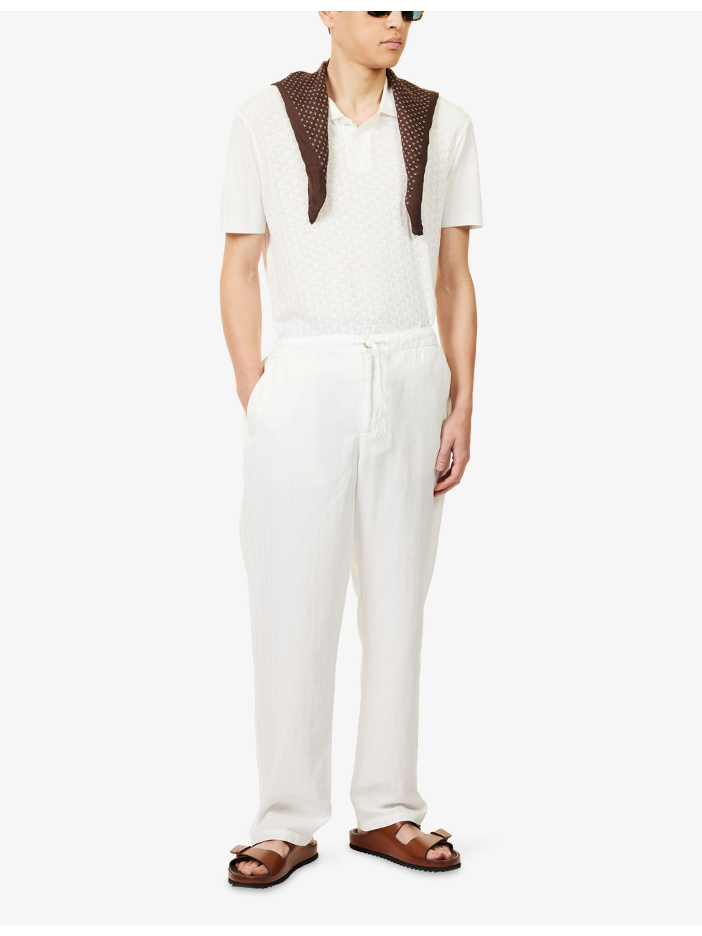 Mendes Straight-Leg Linen-Cotton Blend Trousers - 2