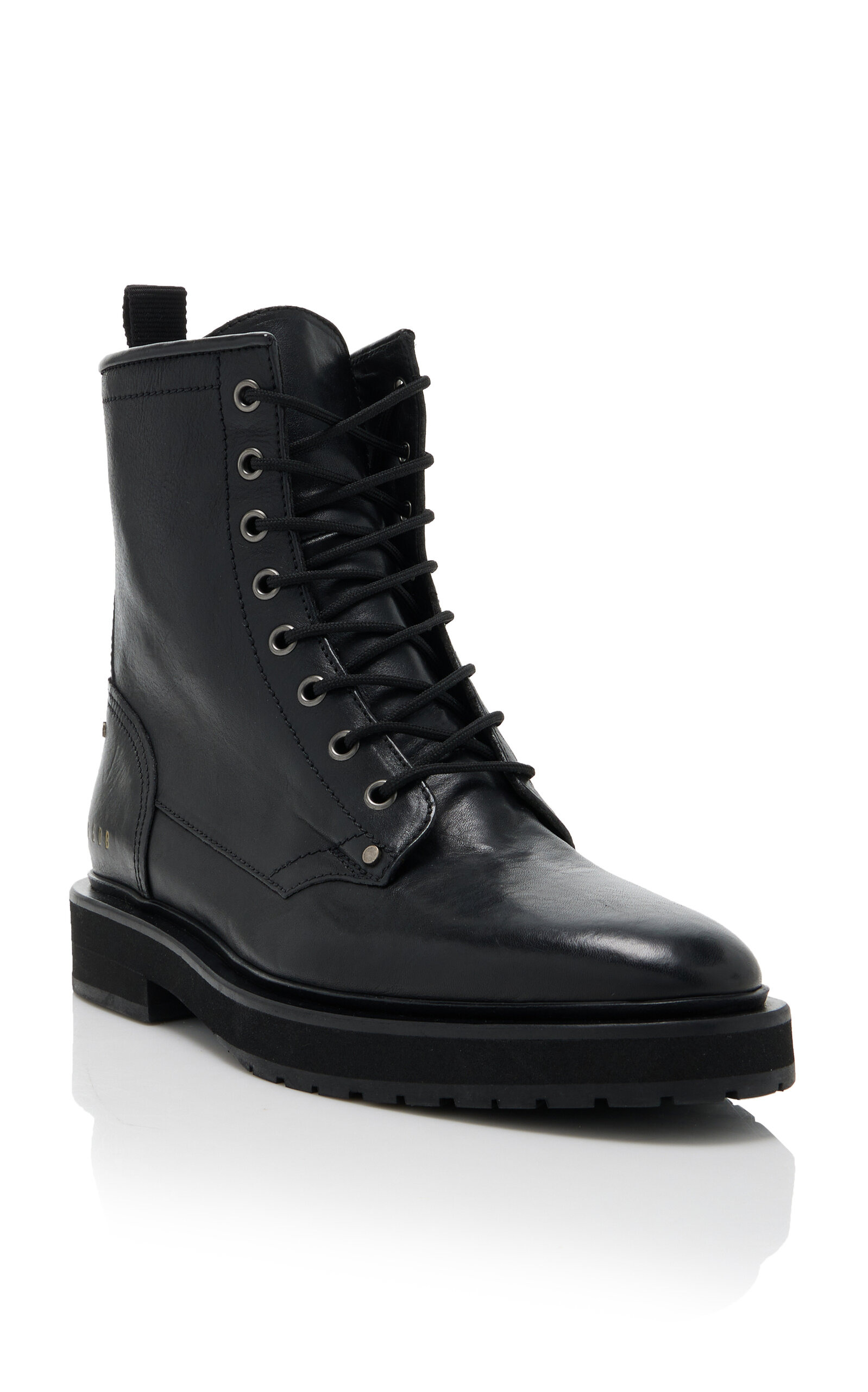 Combat Leather Boots black - 4