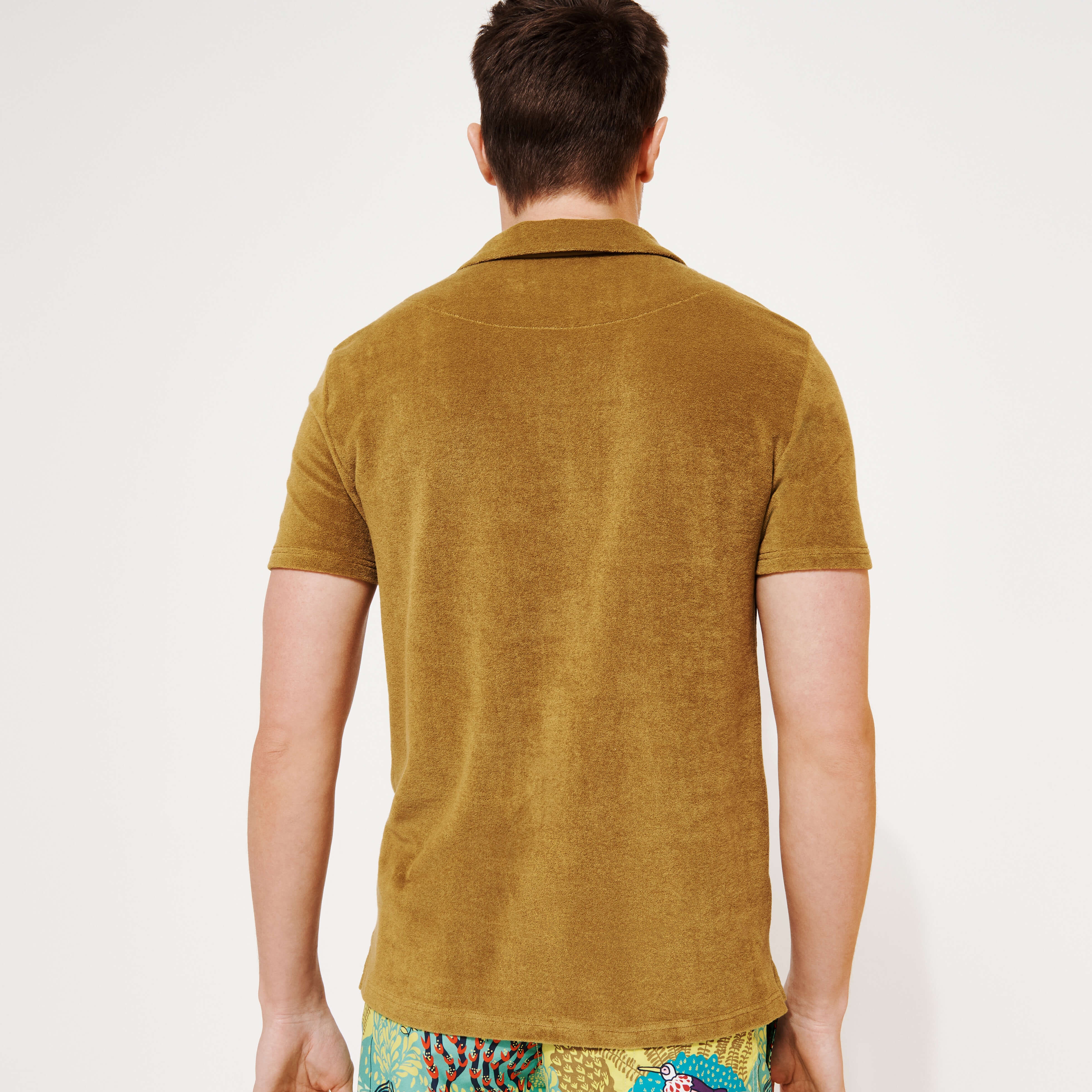 Men Jacquard Polo Solid - 5
