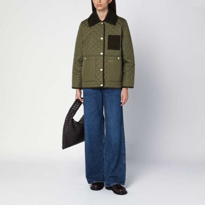 Barbour MOSS GREEN QUILTED JACKET outlook
