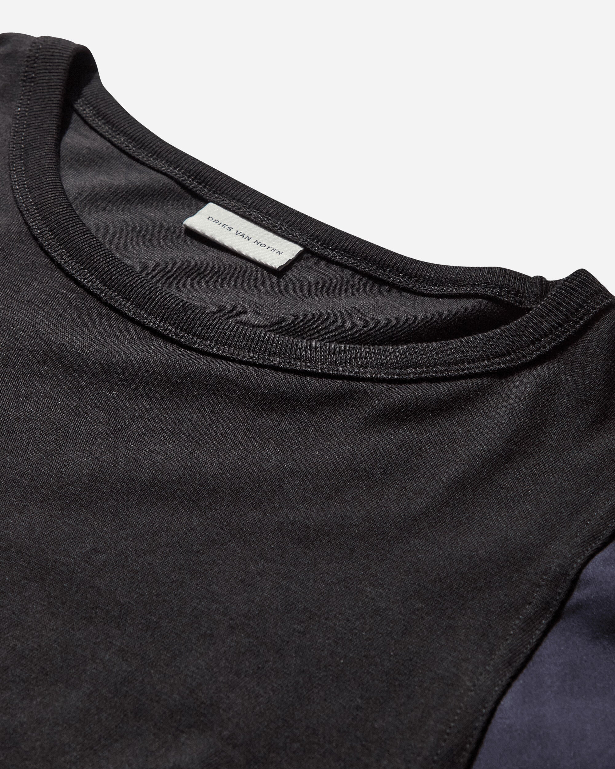 Men's Contrast Sleeves T-Shirt Black - 3