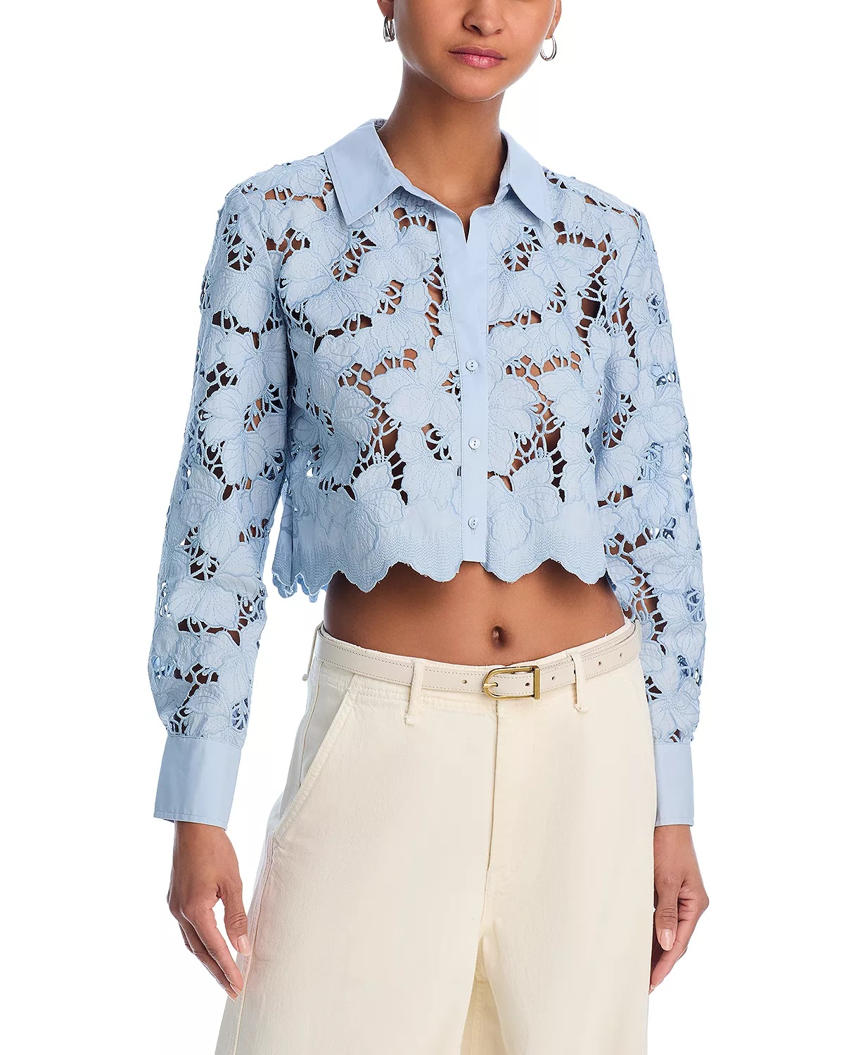 Seychelle Lace Button Front Shirt - 1