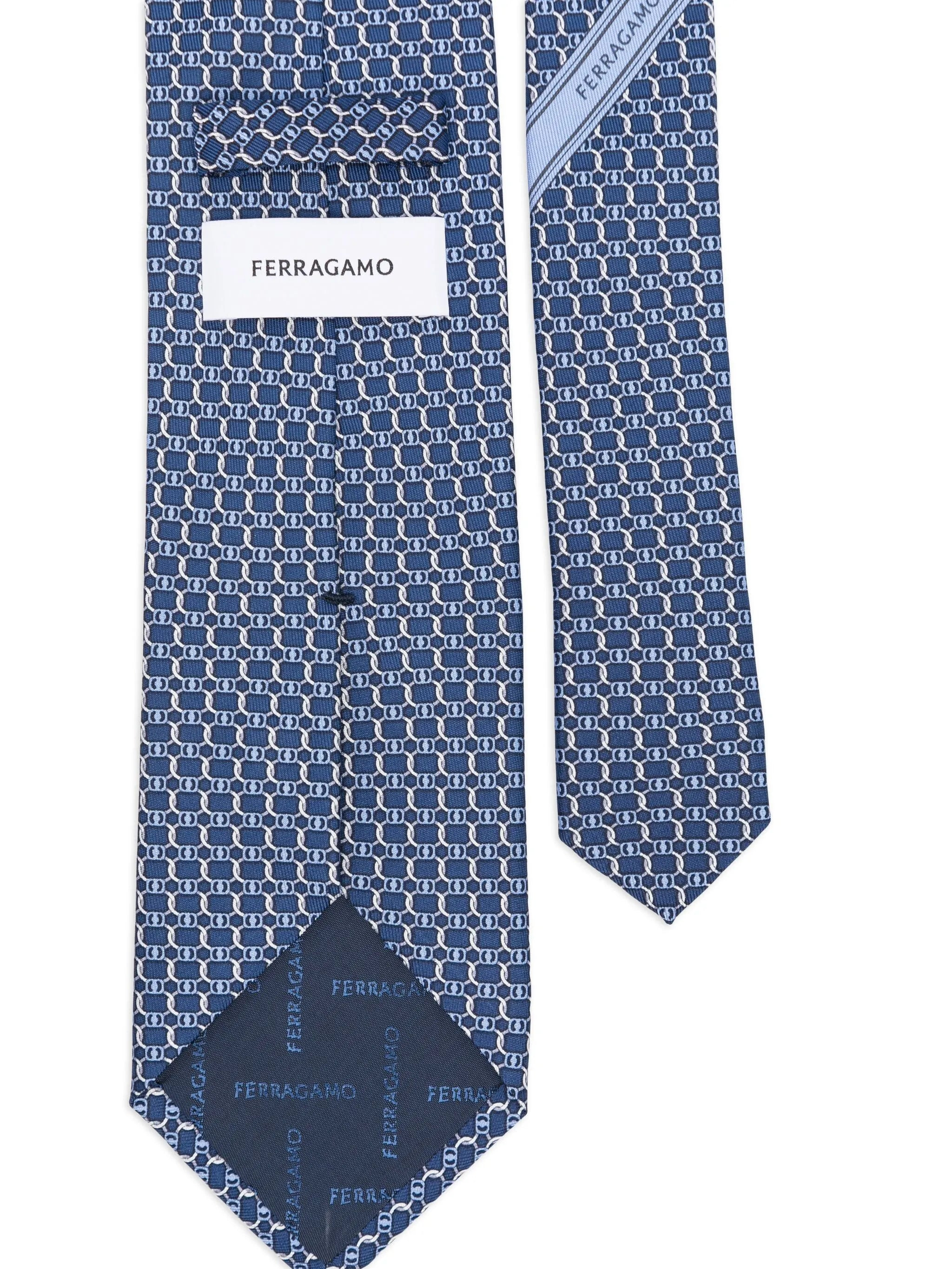 Ferragamo Geometric-pattern Silk Tie - 2