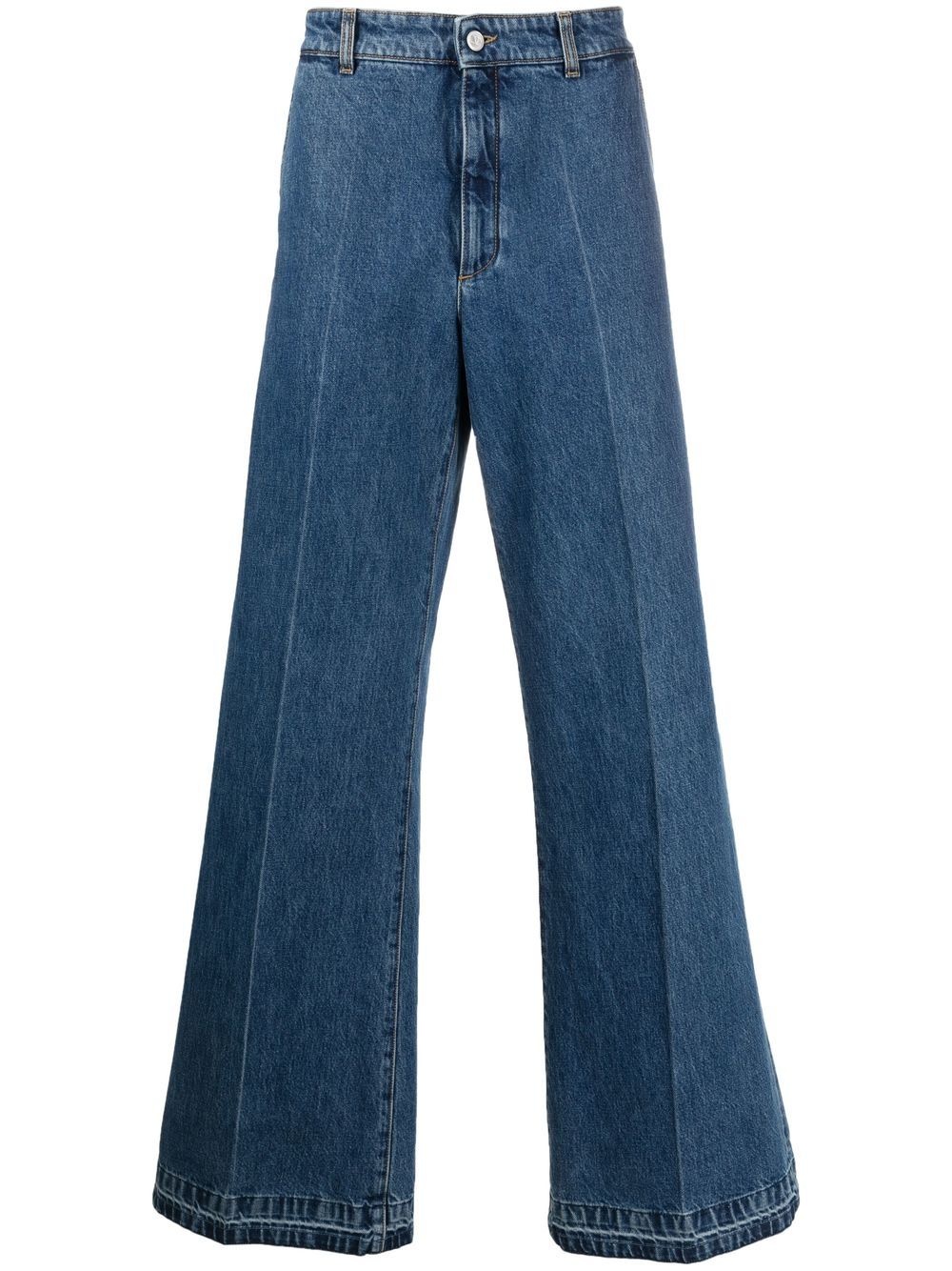 mid-rise wide-leg jeans - 1