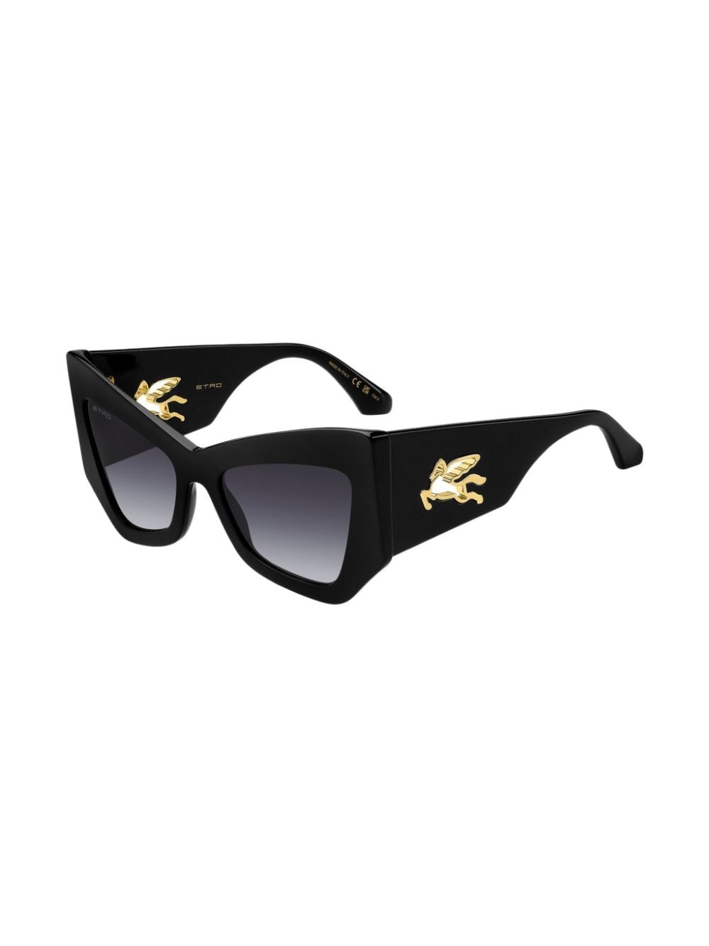 gold-tone logo sunglasses - 3