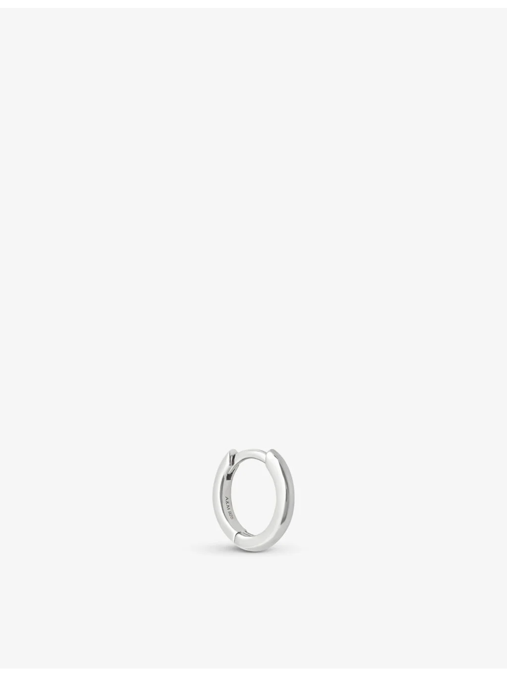 Essential recycled sterling-silver 925 single hoop earring - 1