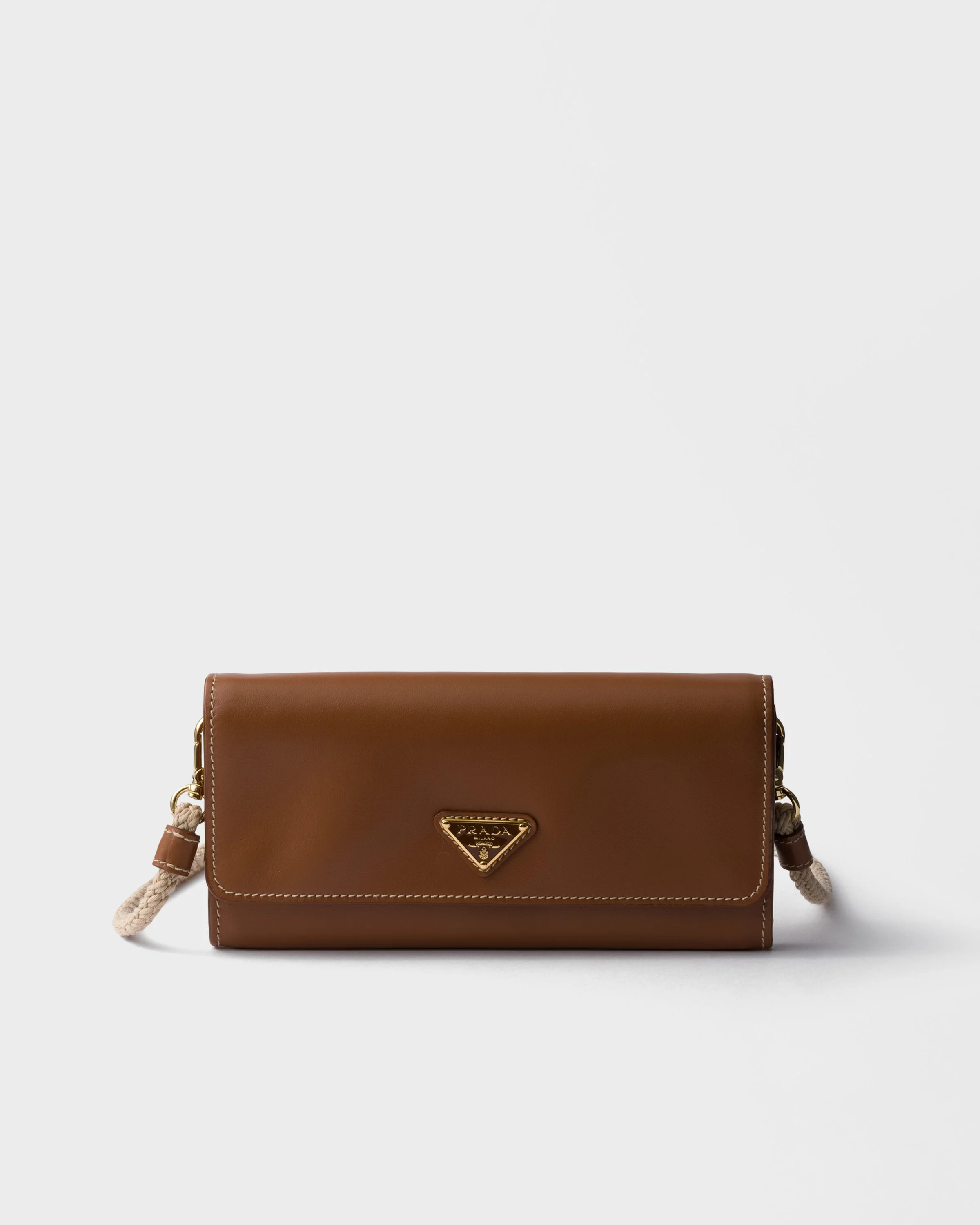 Leather wallet with shoulder strap - 1