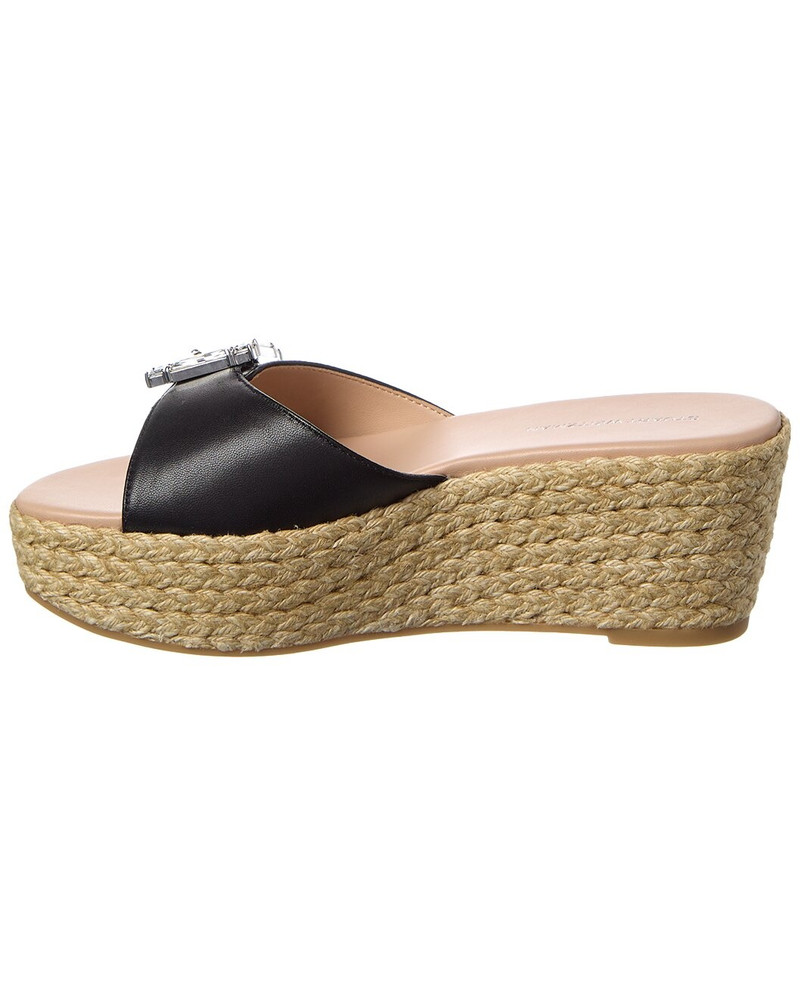 Stuart Weitzman Stuart Weitzman June 75 Leather Wedge Sandal outlook