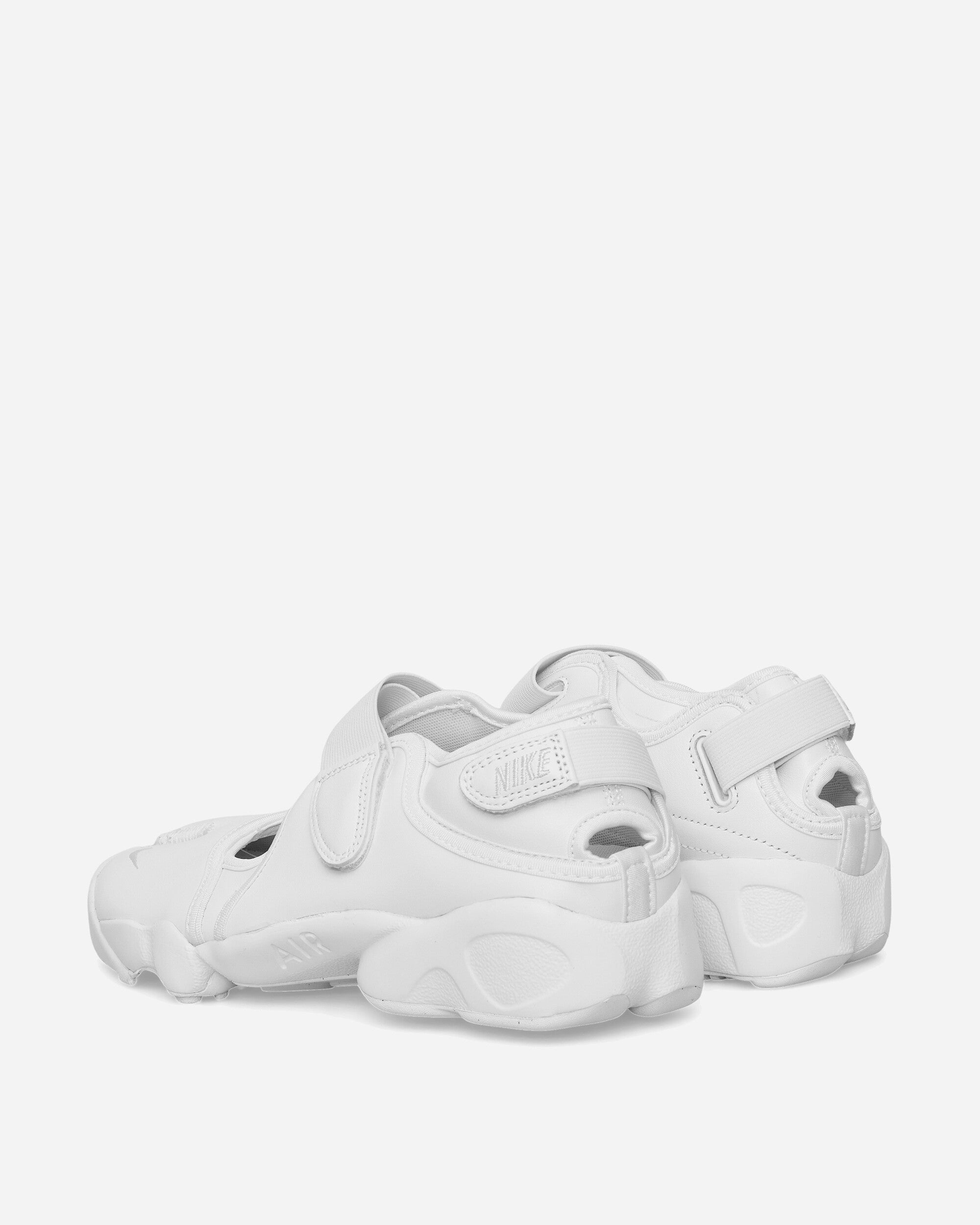 Women's Air Rift Leather Sandals White - 4