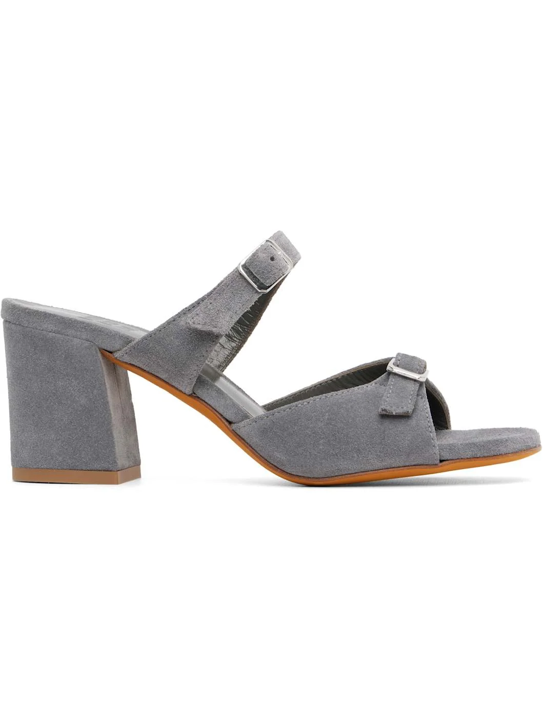 Gray Una Heeled Sandals - 1