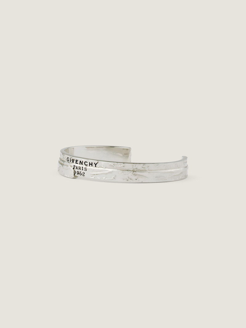 Givenchy GIVENCHY TAPE CUFF BRACELET IN METAL AND ENAMEL outlook