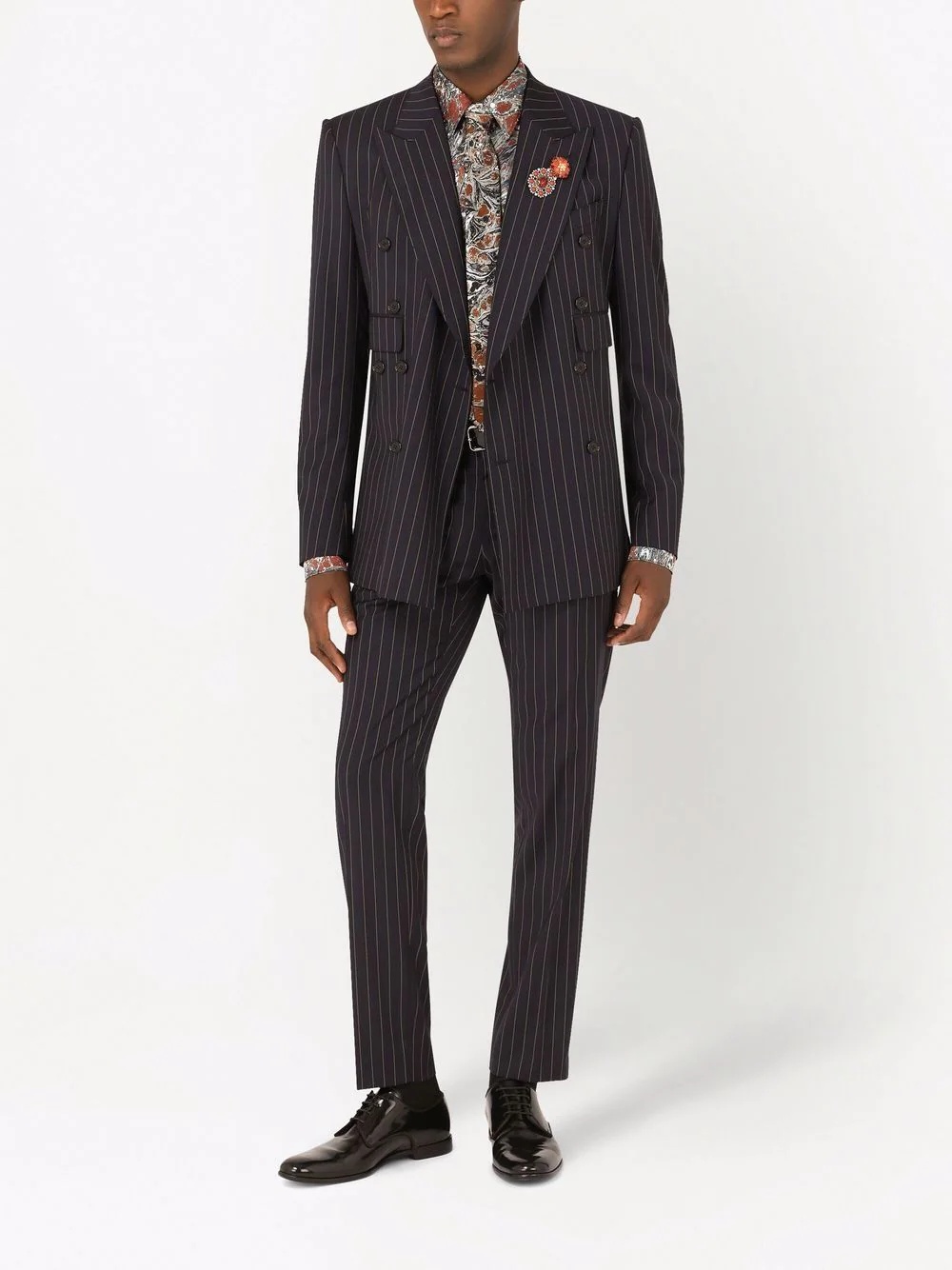 Sicily-fit double-breasted pinstripe suit - 2