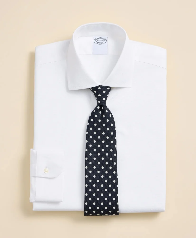 Stretch Supima® Cotton Non-Iron Royal Oxford English Spread Collar Dress Shirt - 1