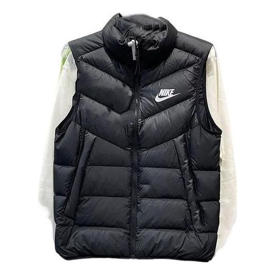 Nike Windproof Warm Stand Collar Down Vest 'Black' DV0757-010 - 1