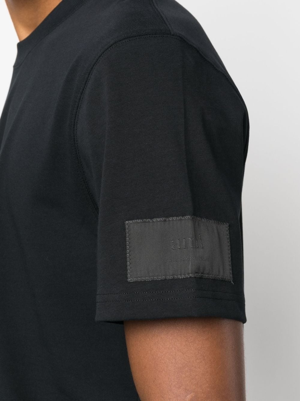 logo-patch cotton T-shirt - 6