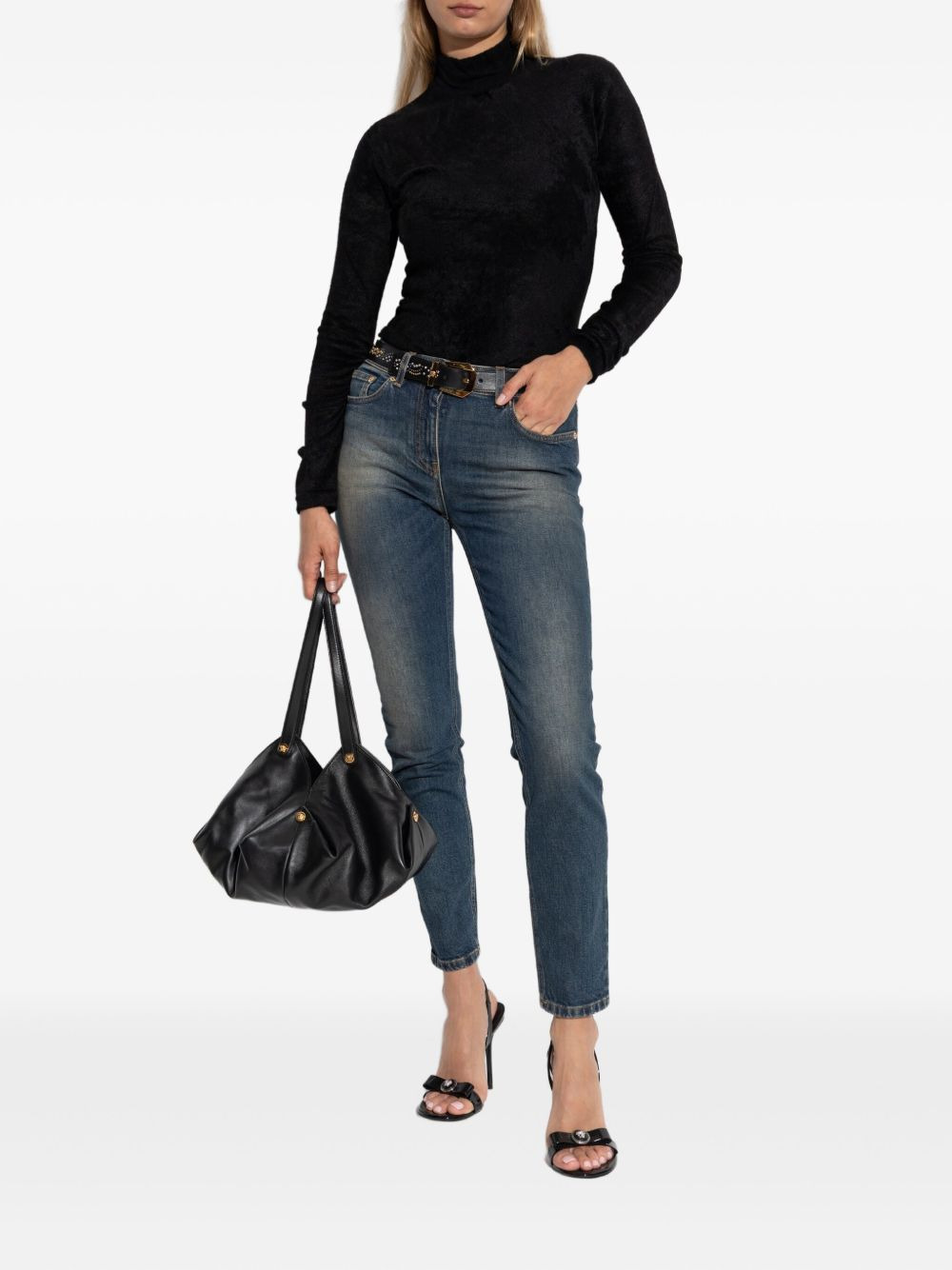 Medusa-plaque jeans - 2