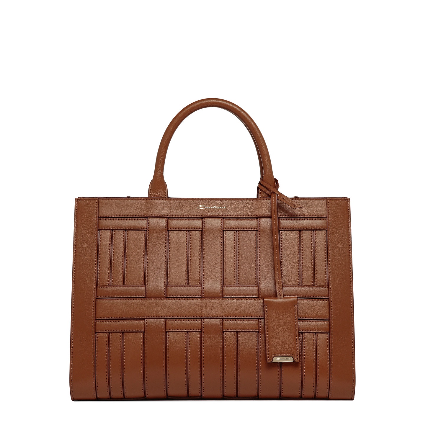 Brown leather Beyond handbag - 1
