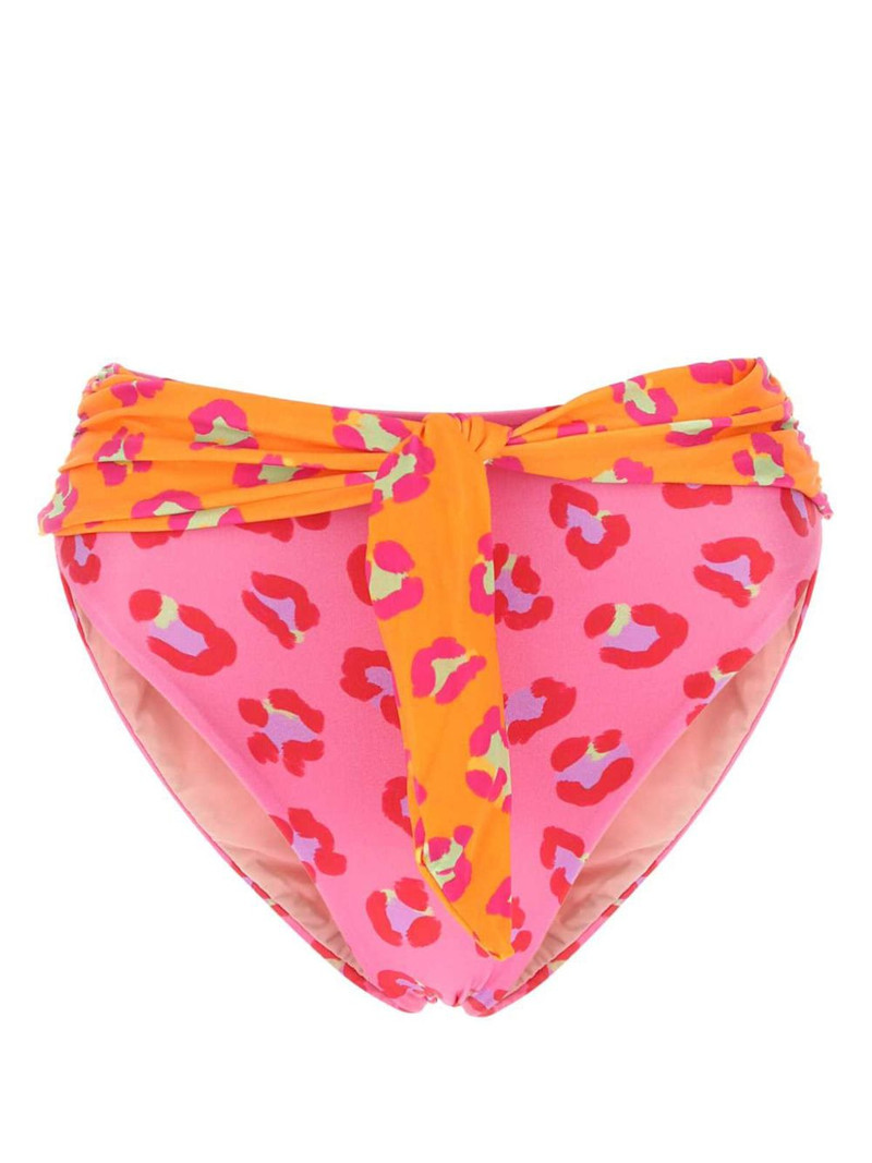 animal print stretch bikini bottoms 1