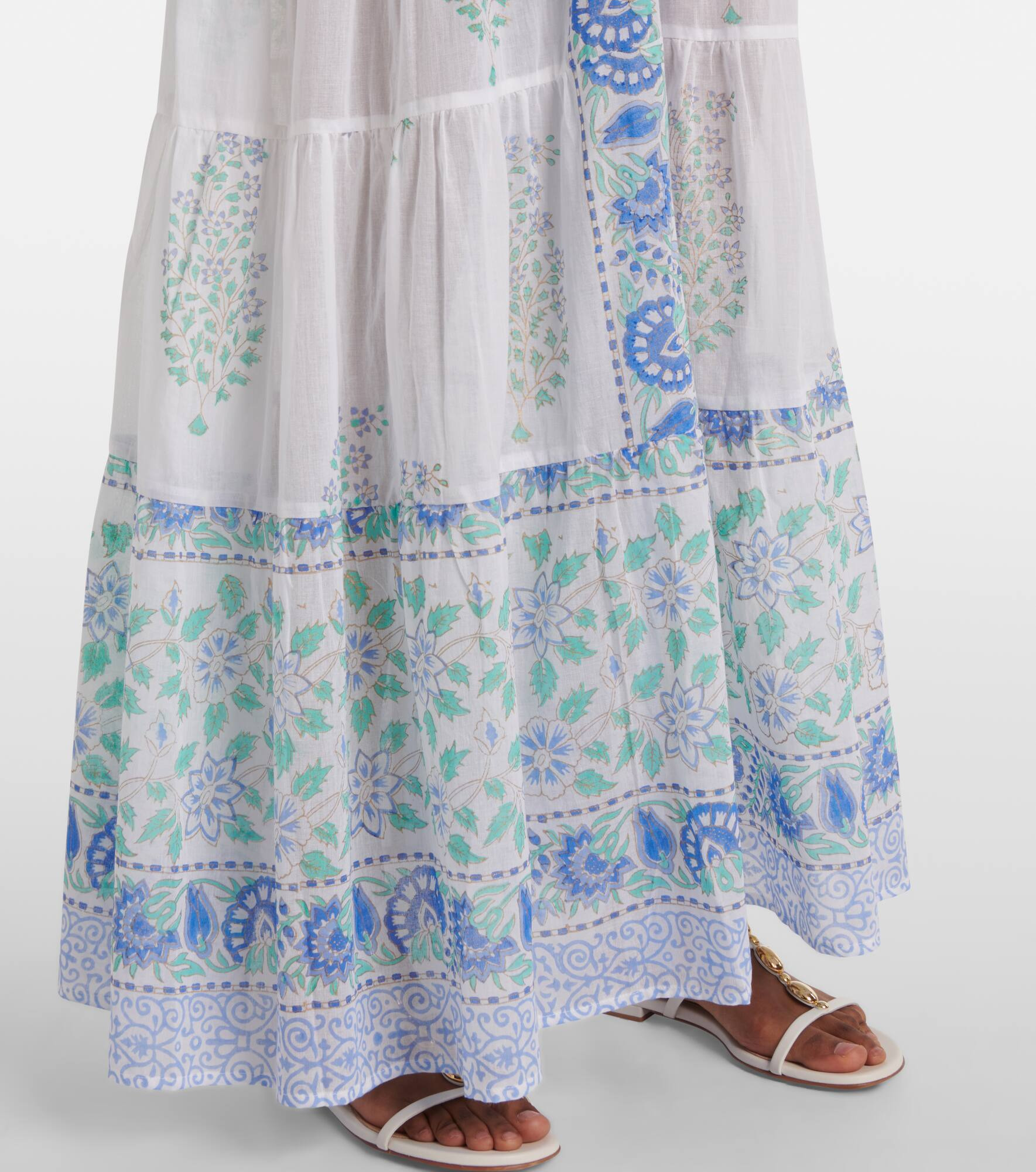 Paisley cotton maxi dress - 5