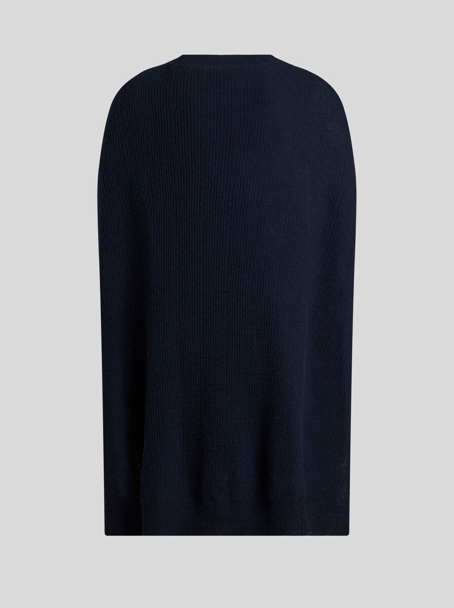 WOOL AND CASHMERE CAPE TOP - 6