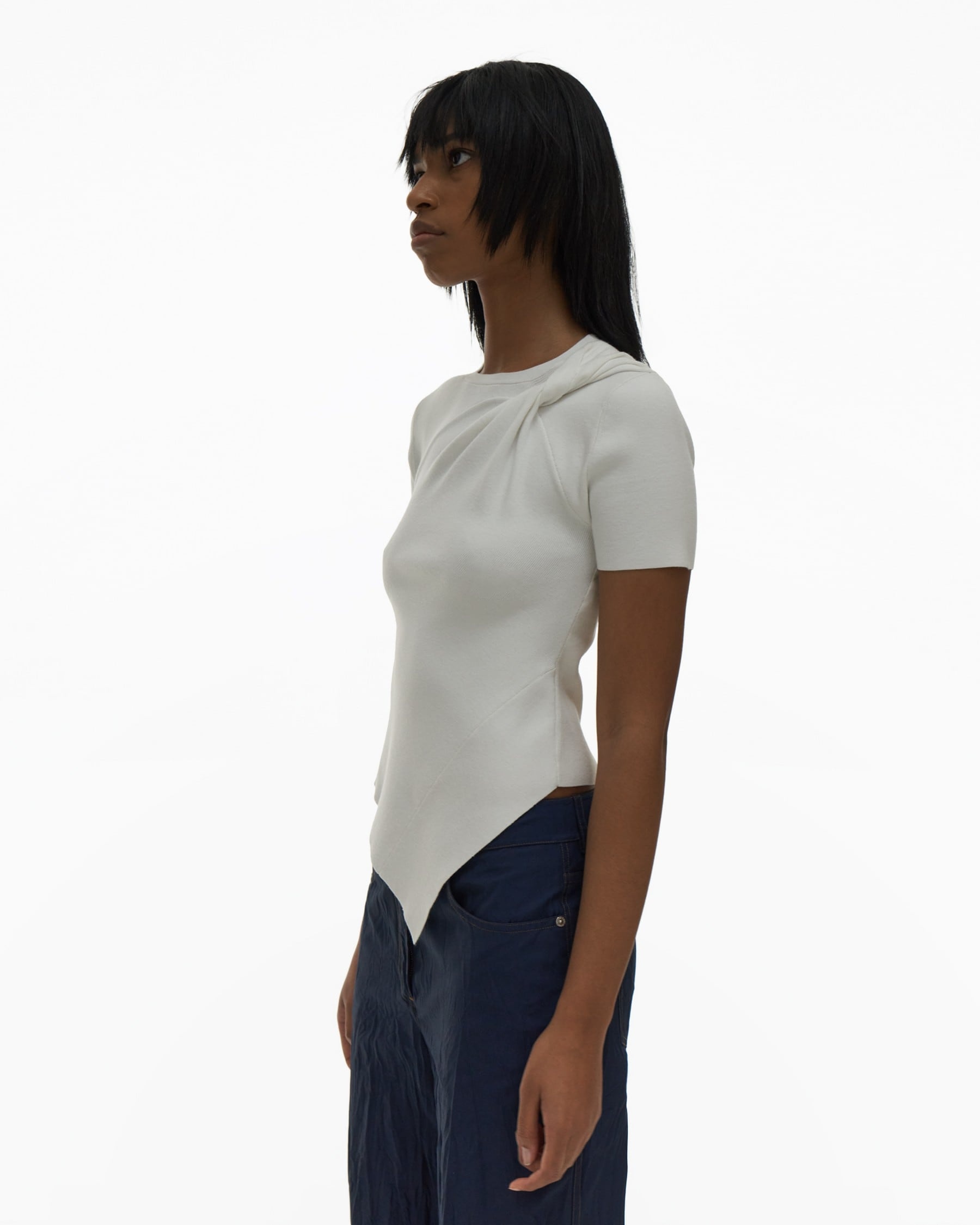 TWISTED ASYMMETRIC TEE - 5