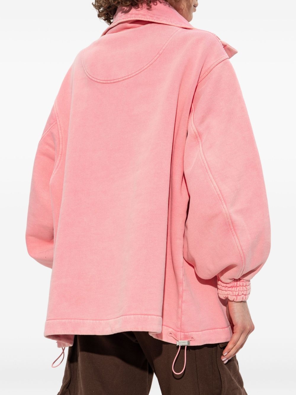 drawstring cotton jacket - 4
