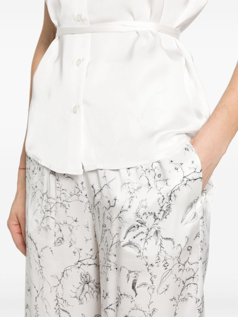 silk satin flared trousers 5