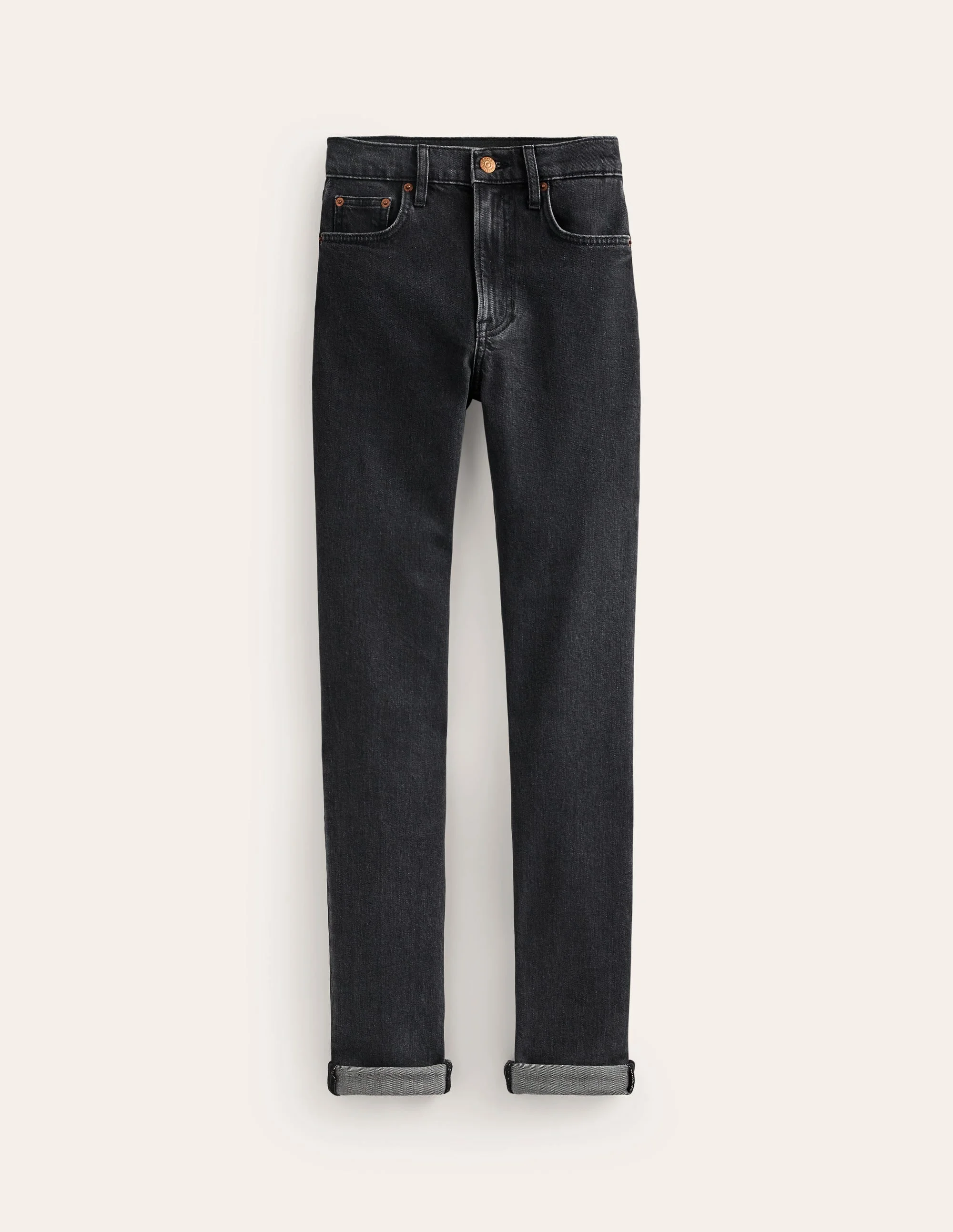 Girlfriend Jeans-Washed Black - 1