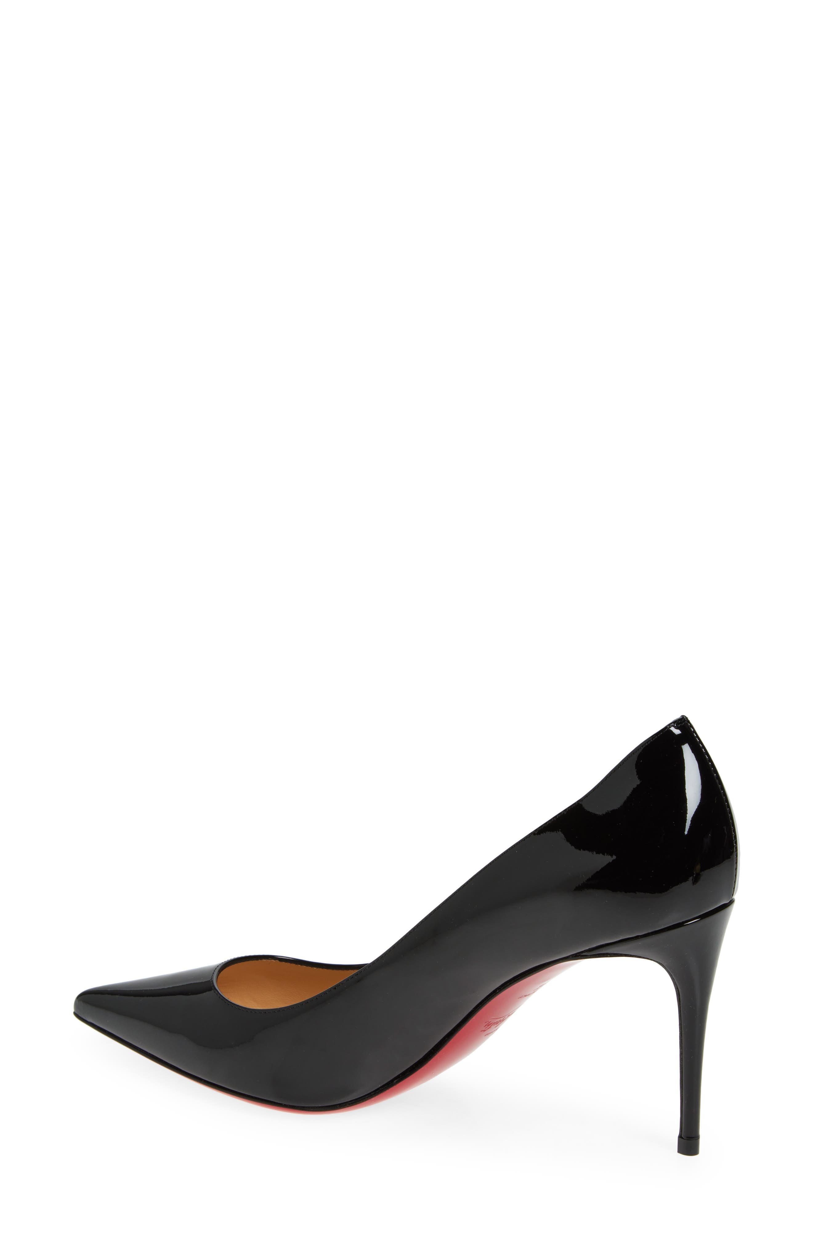 Christian Louboutin Kate Pointed Toe Patent Leather Pump in Bk01 Black at Nordstrom - 3
