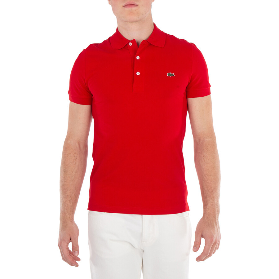 Lacoste Stretch Pique Short-Sleeve Slim Fit Polo Shirt - 3