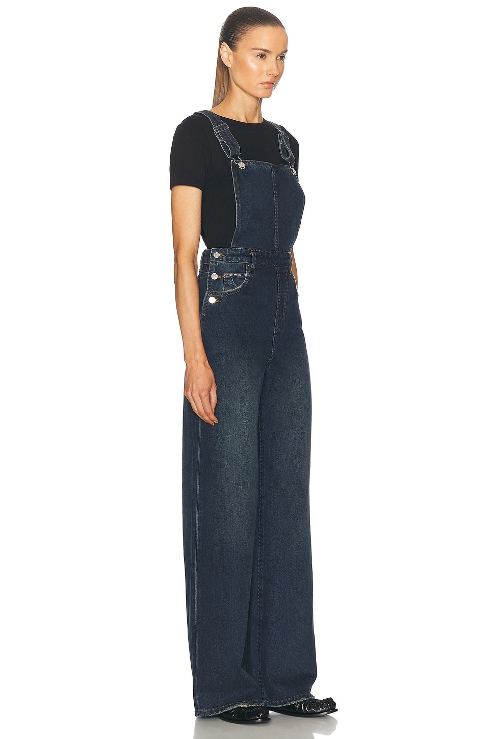 Sadie Wide Leg Overalls - 2