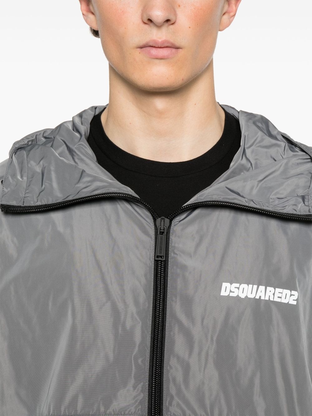 logo-print jacket - 5