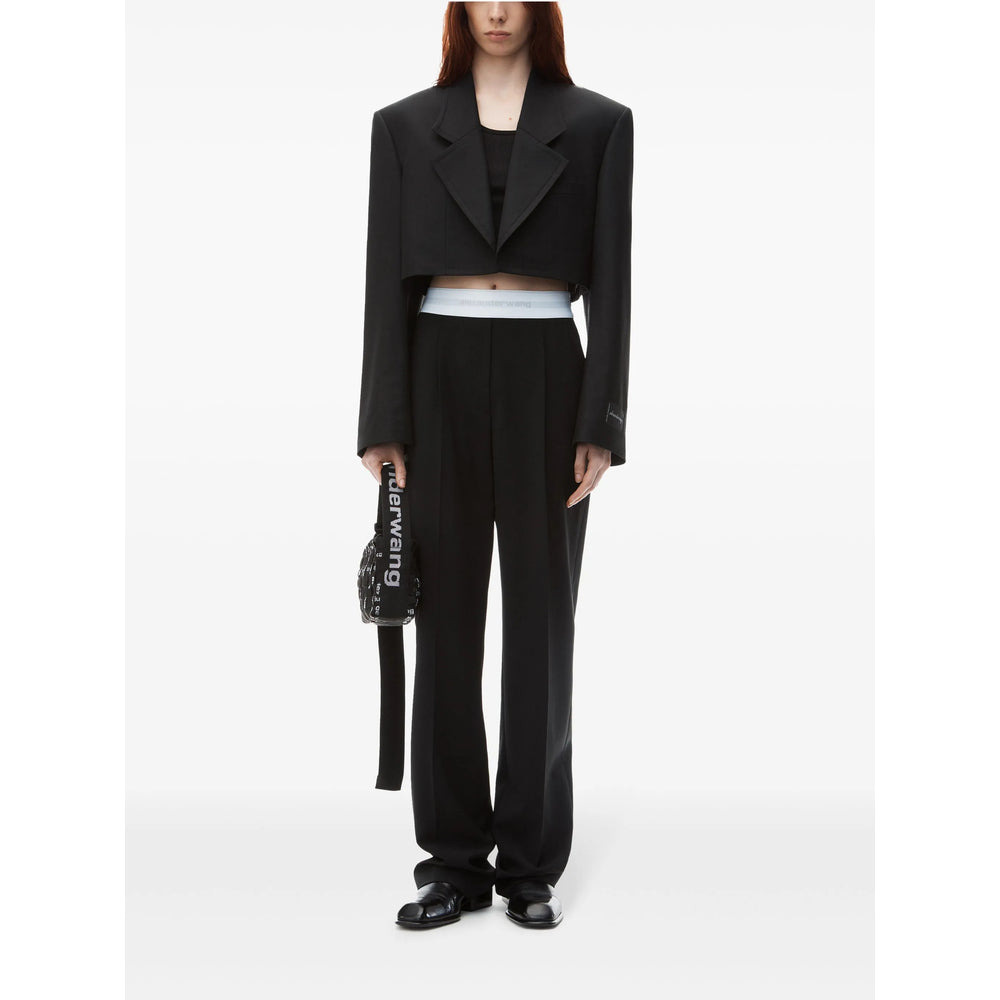 Alexander Wang Black Trousers - High-Waisted Trousers Women - 4