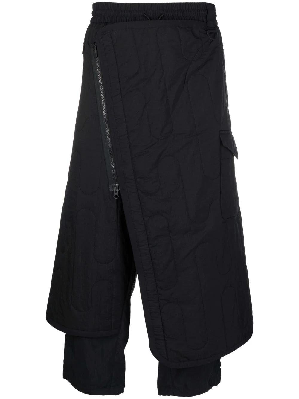 Ch2 cropped quilted wrap trousers - 1