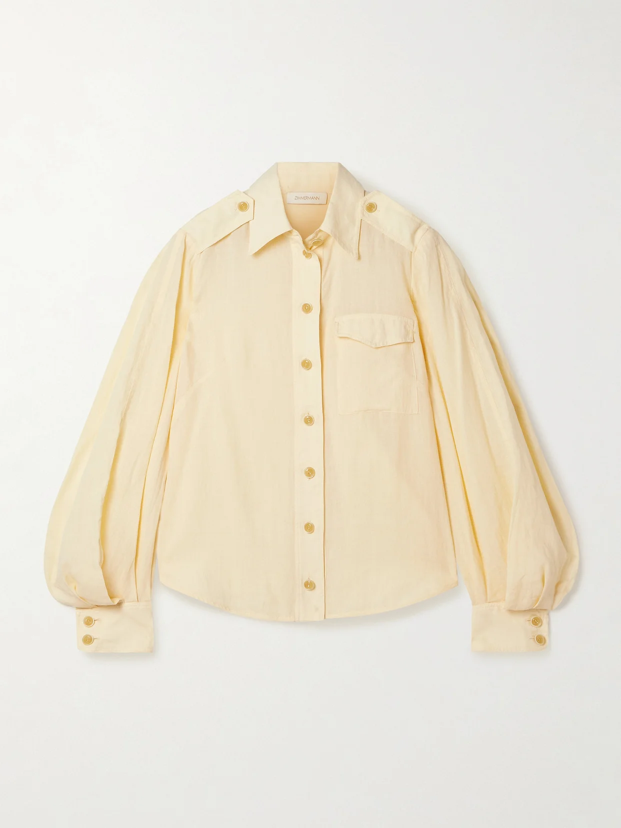 Illuminate Pleated Ramie Shirt - 1
