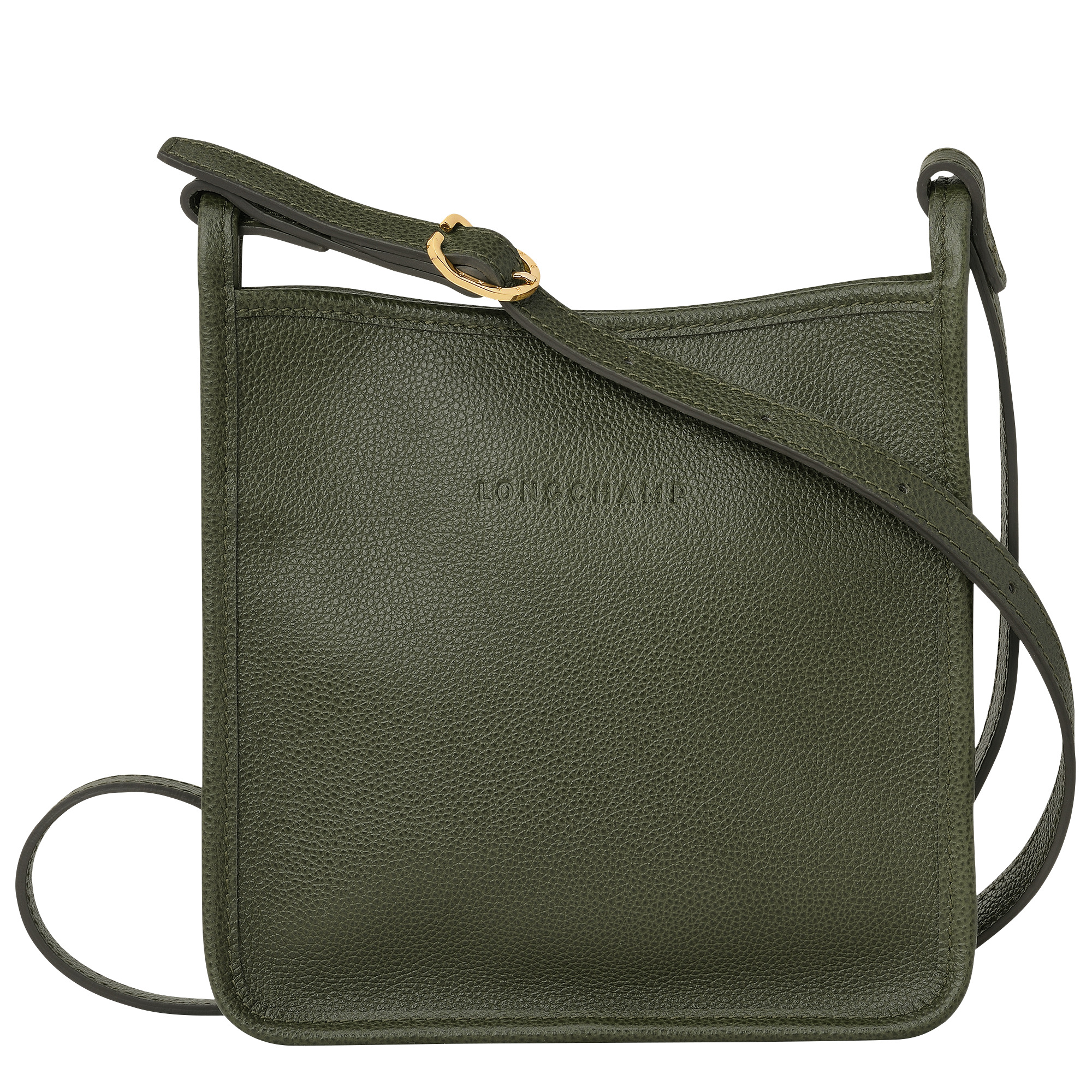 Le Foulonné S Crossbody bag Khaki - Leather - 1