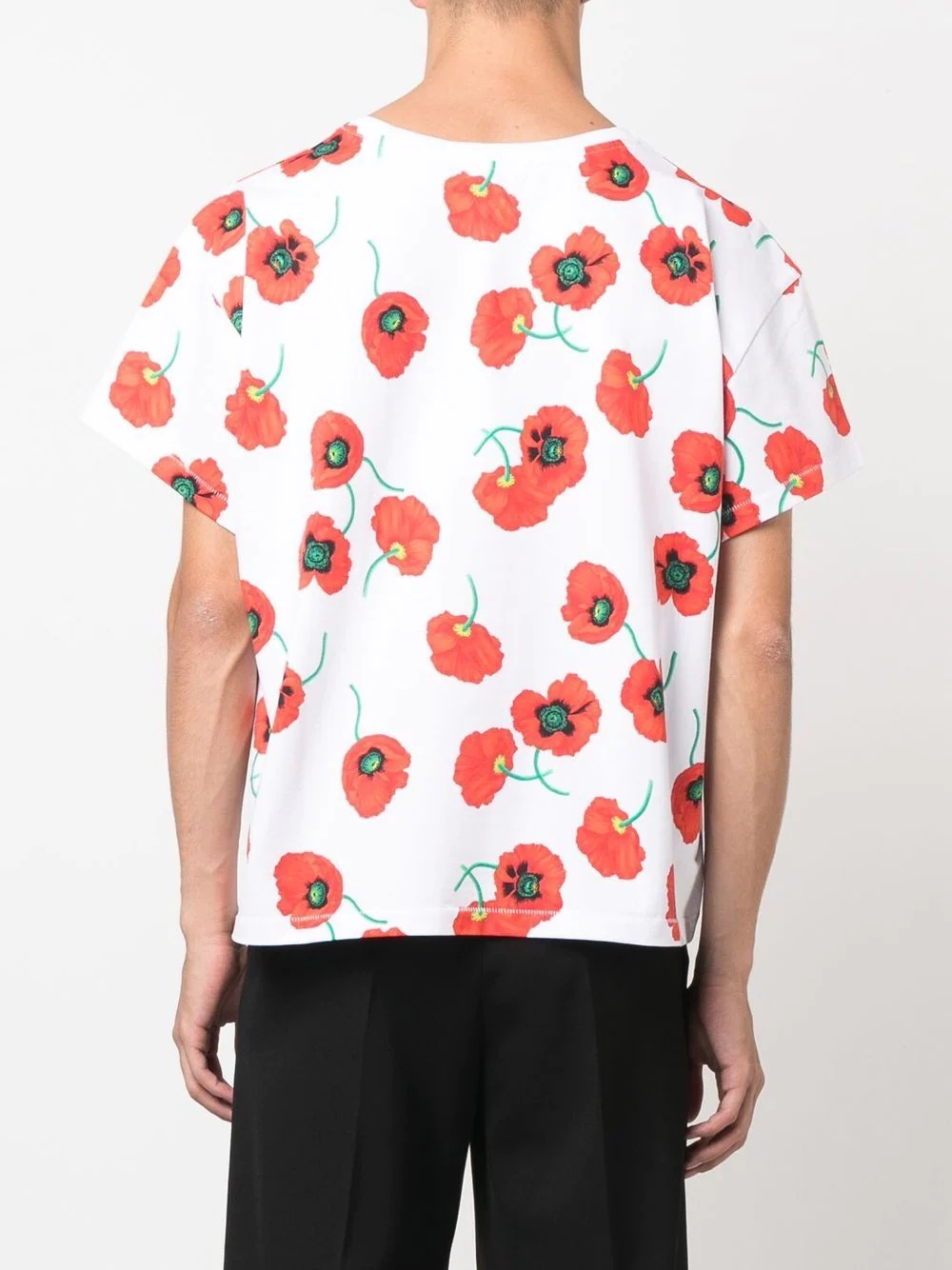 floral-print cotton T-shirt - 4