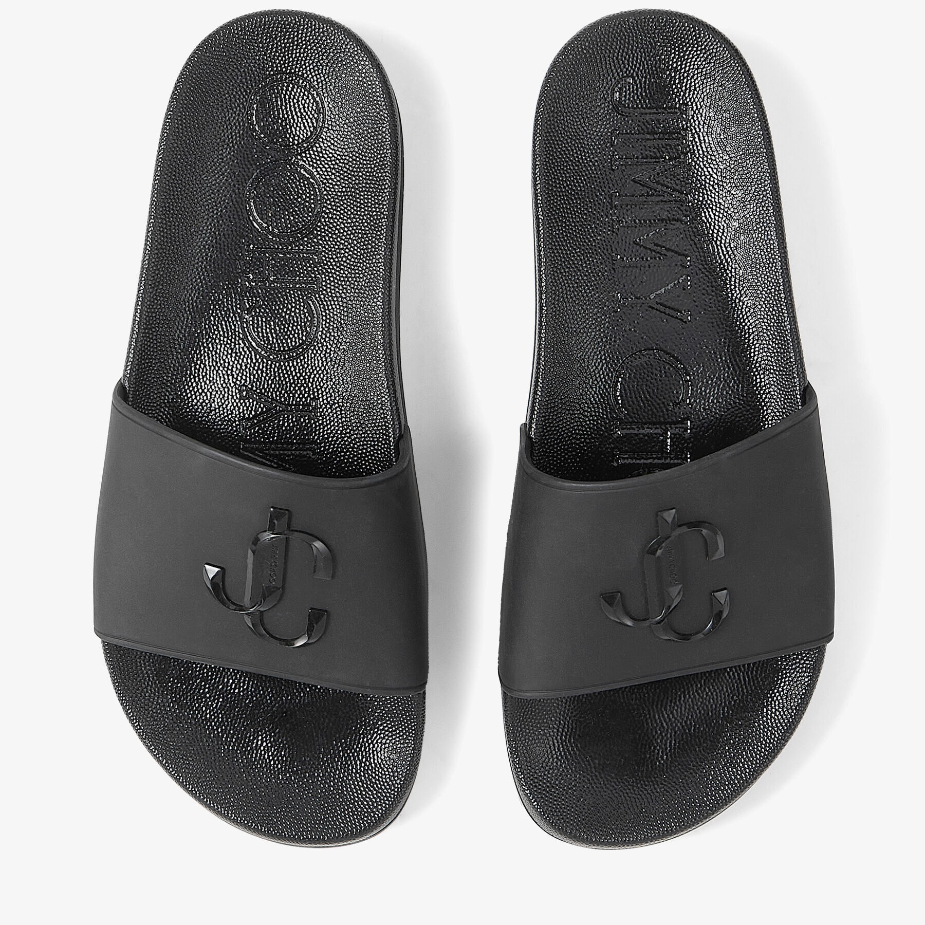 Port/F
Black Rubber Slides with JC Monogram - 5