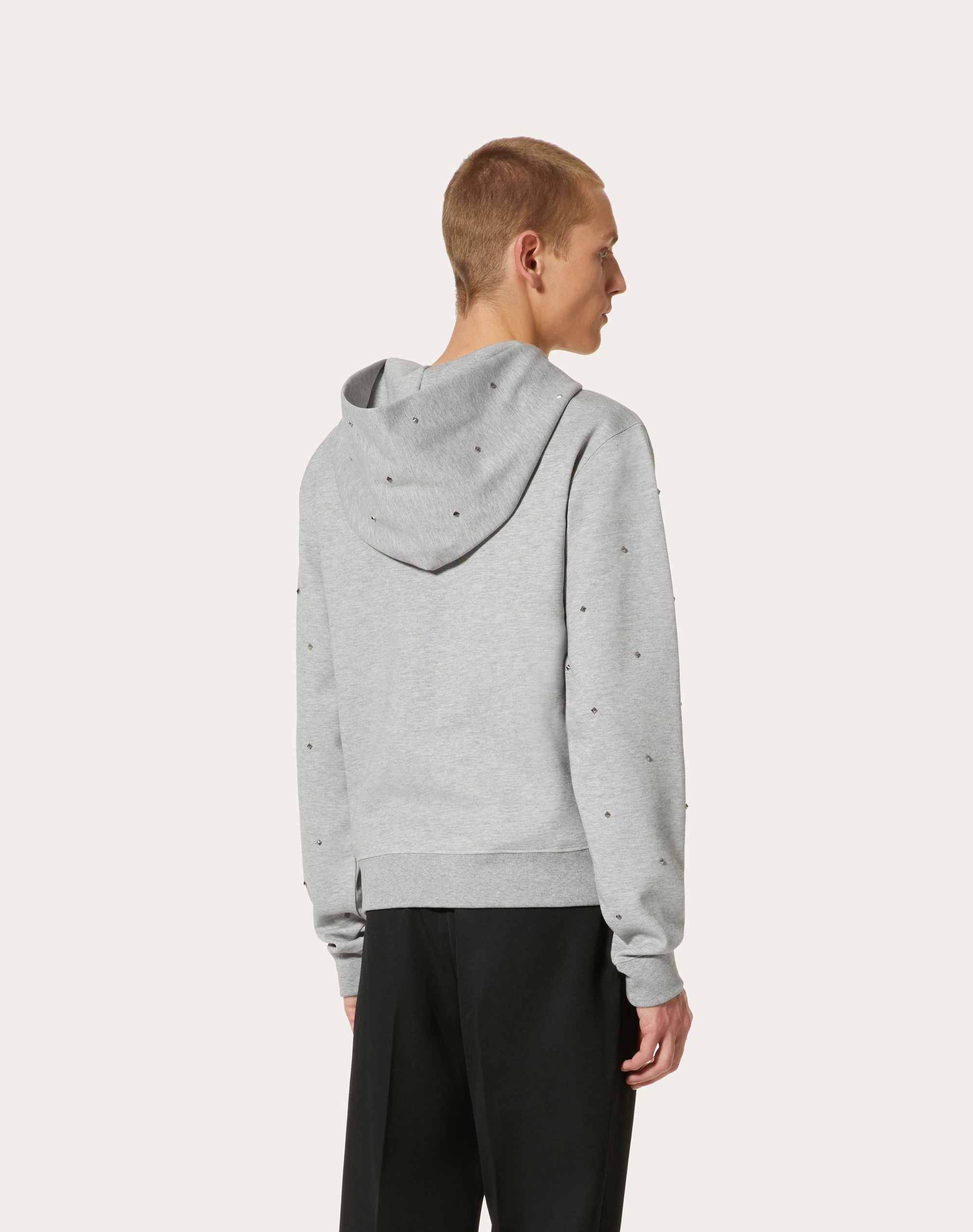 ALL-OVER ROCKSTUD SPIKE COTTON SWEATSHIRT - 4