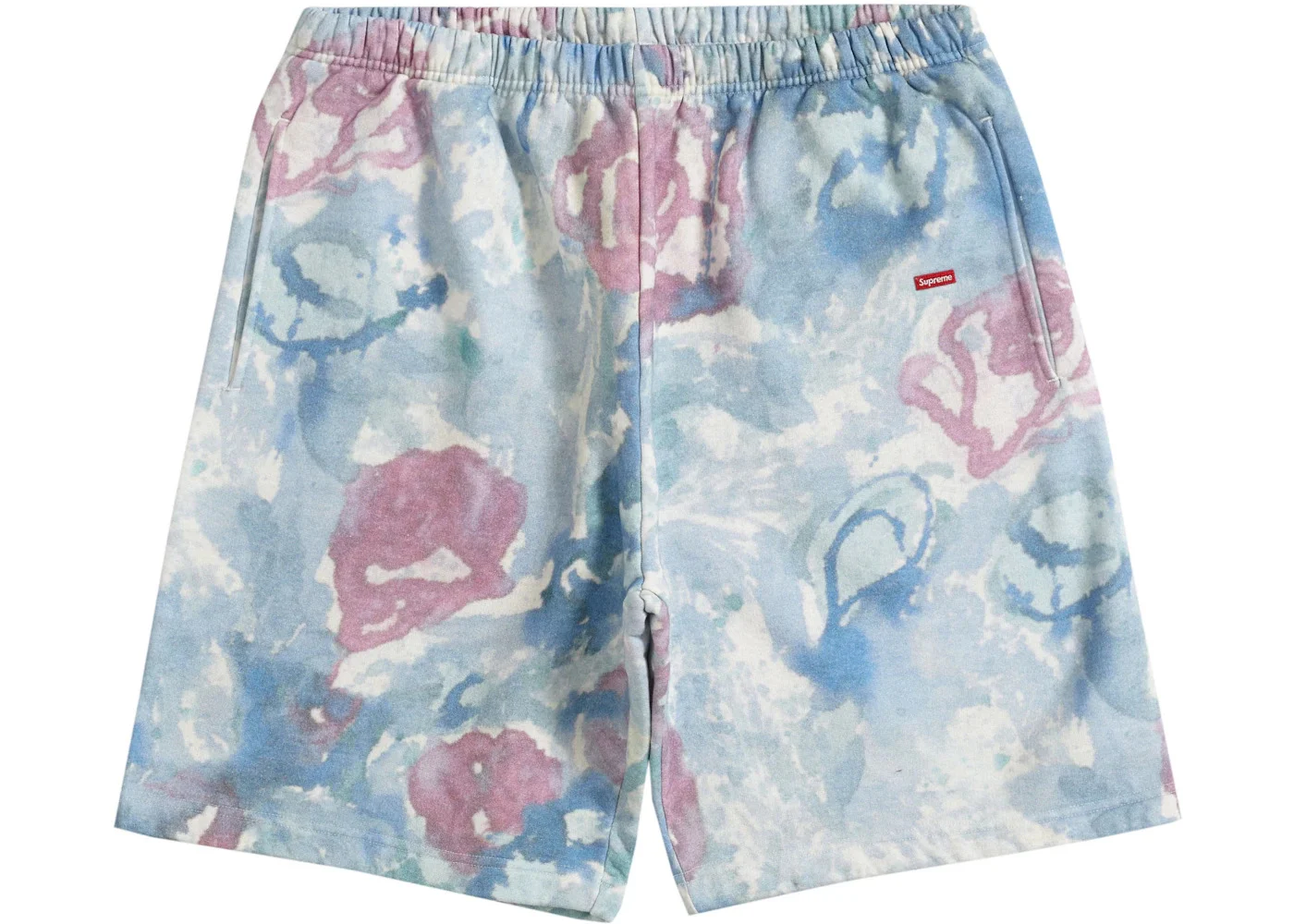 Supreme Small Box Sweatshort Watercolor Floral - 1
