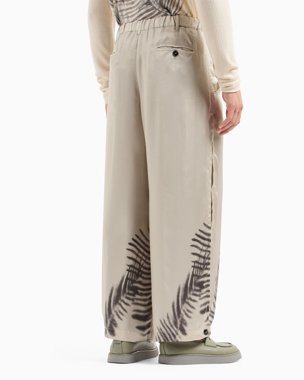 PRINTED CUPRO WIDE-LEG TROUSERS - 3