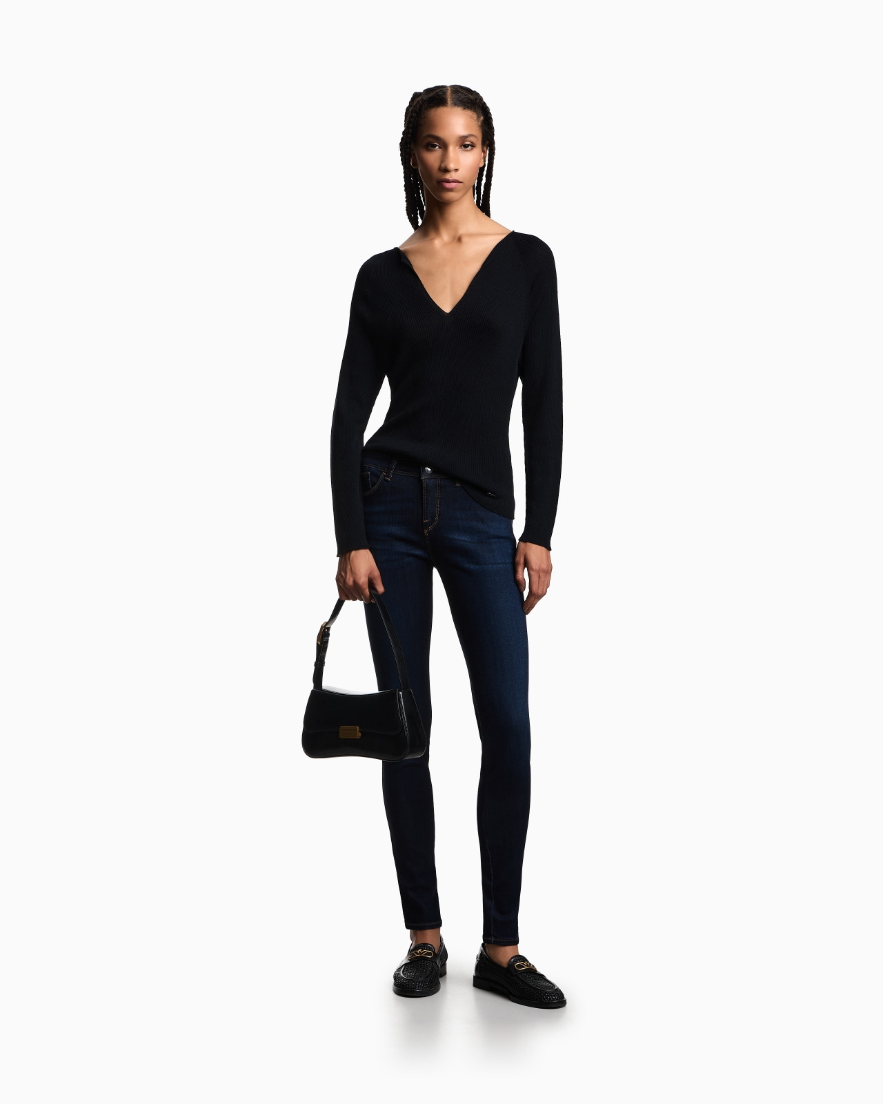 J28 Medium-waisted, super skinny-leg Lyocell denim jeans - 2