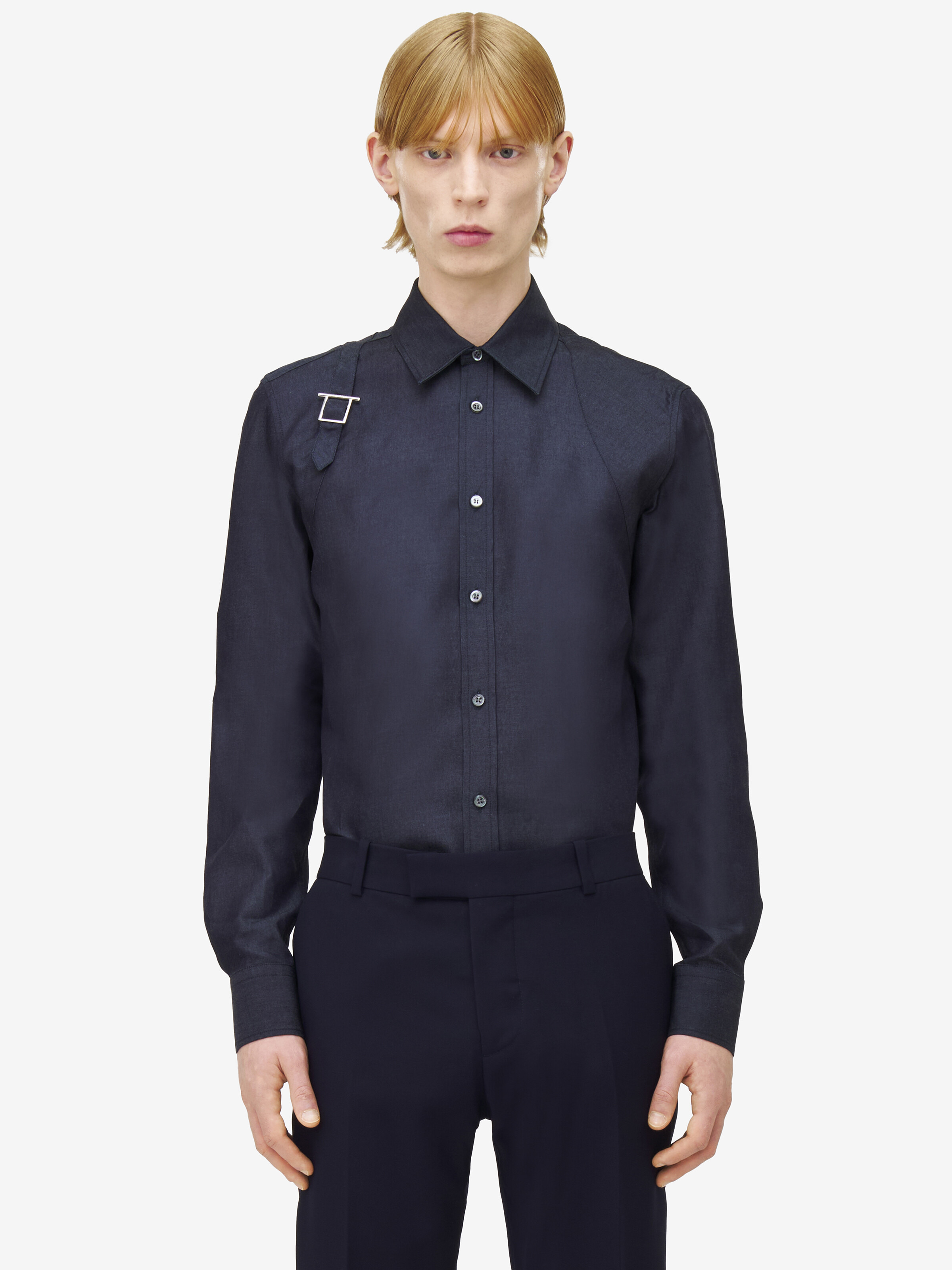 T-Bar Harness Denim Shirt - 2