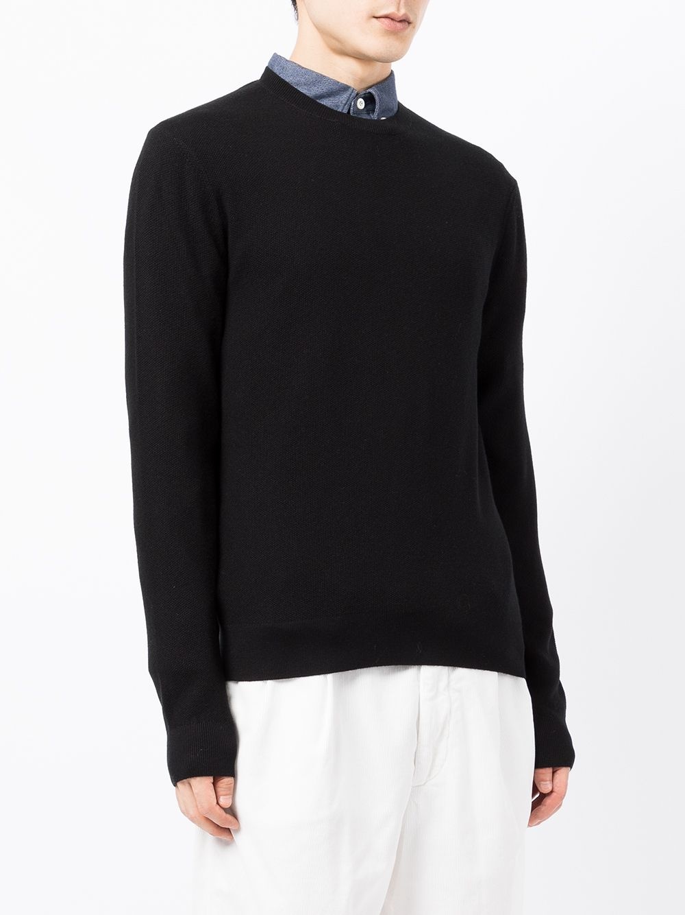 long-sleeved crew-neck jumper - 3