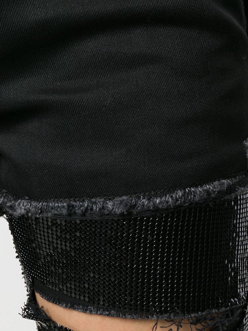 sequin-embellished ripped skinny jeans 5