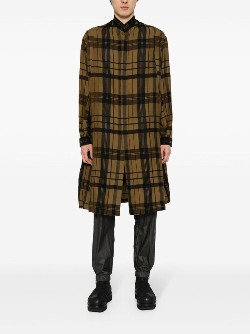 Julius check-print shirt outlook