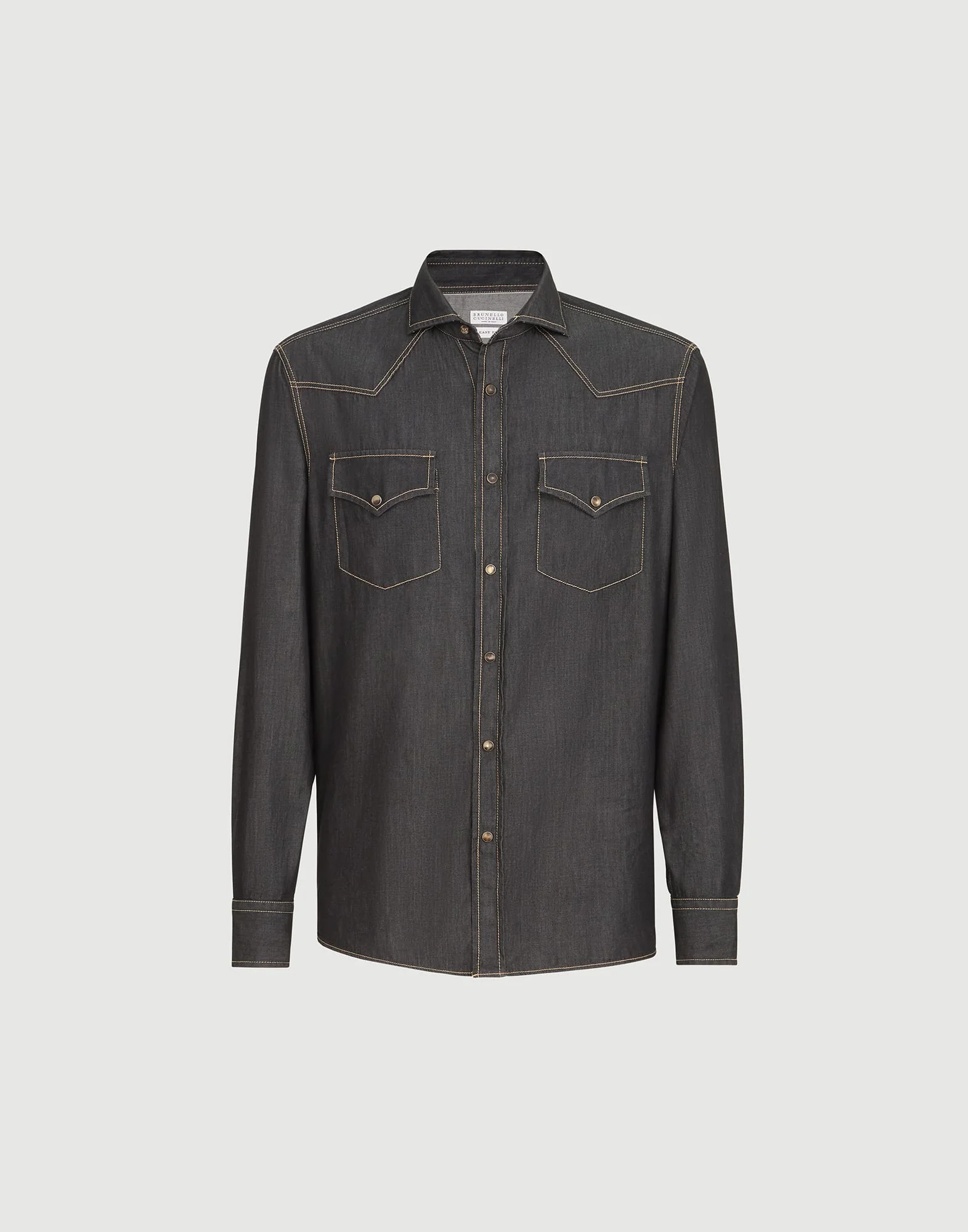 Lightweight denim western shirt - 1
