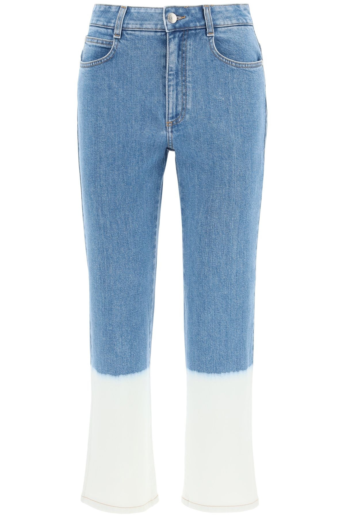 FADED EFFECT CROPPED JEANS - 1